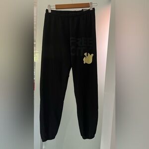 NEW without tag from Bloomingdales FREE CITY Cotton Logo Sweatpants